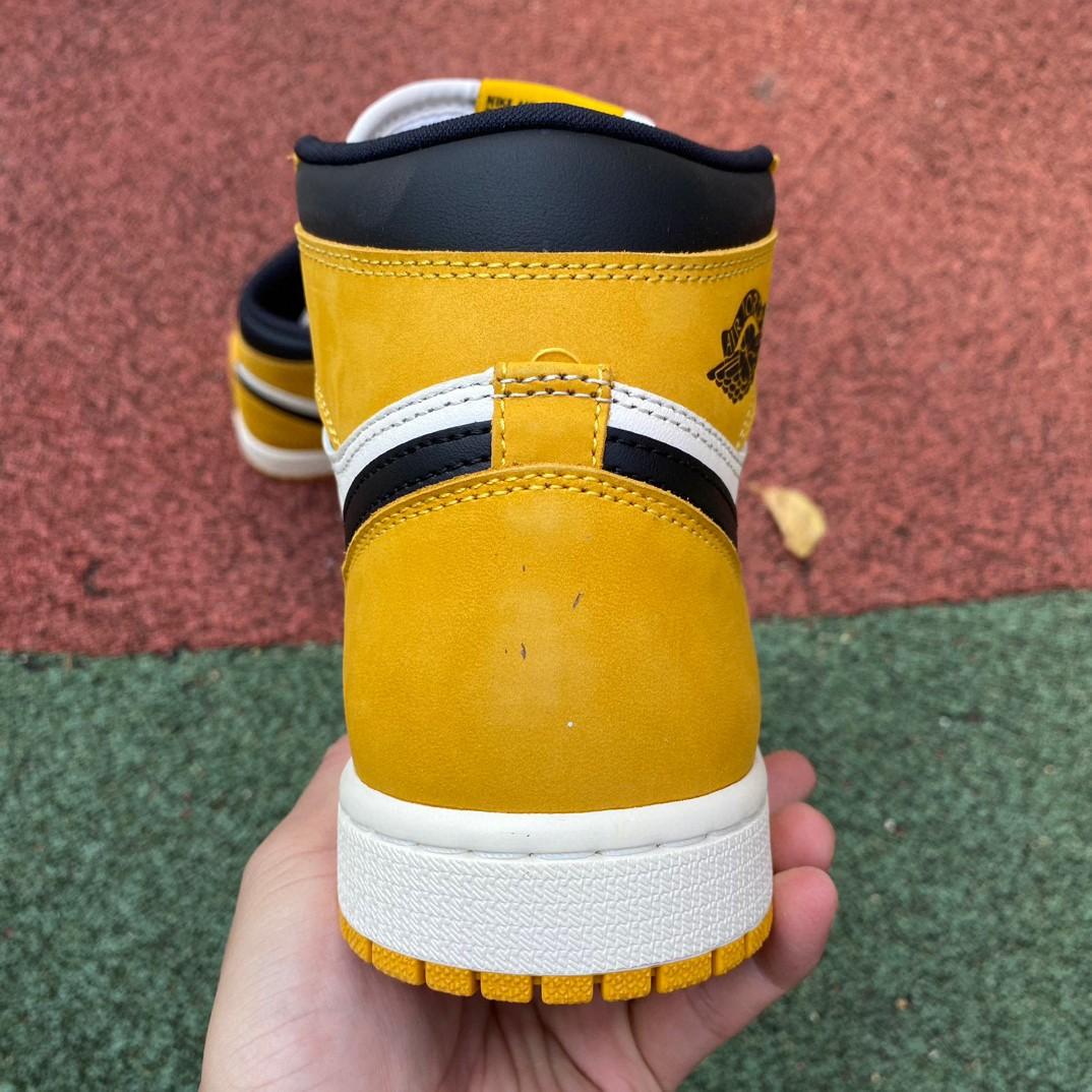 Air Jordan 1 High OG “Yellow Ochre” Sneaker     DZ5485-701 - DesignerGu