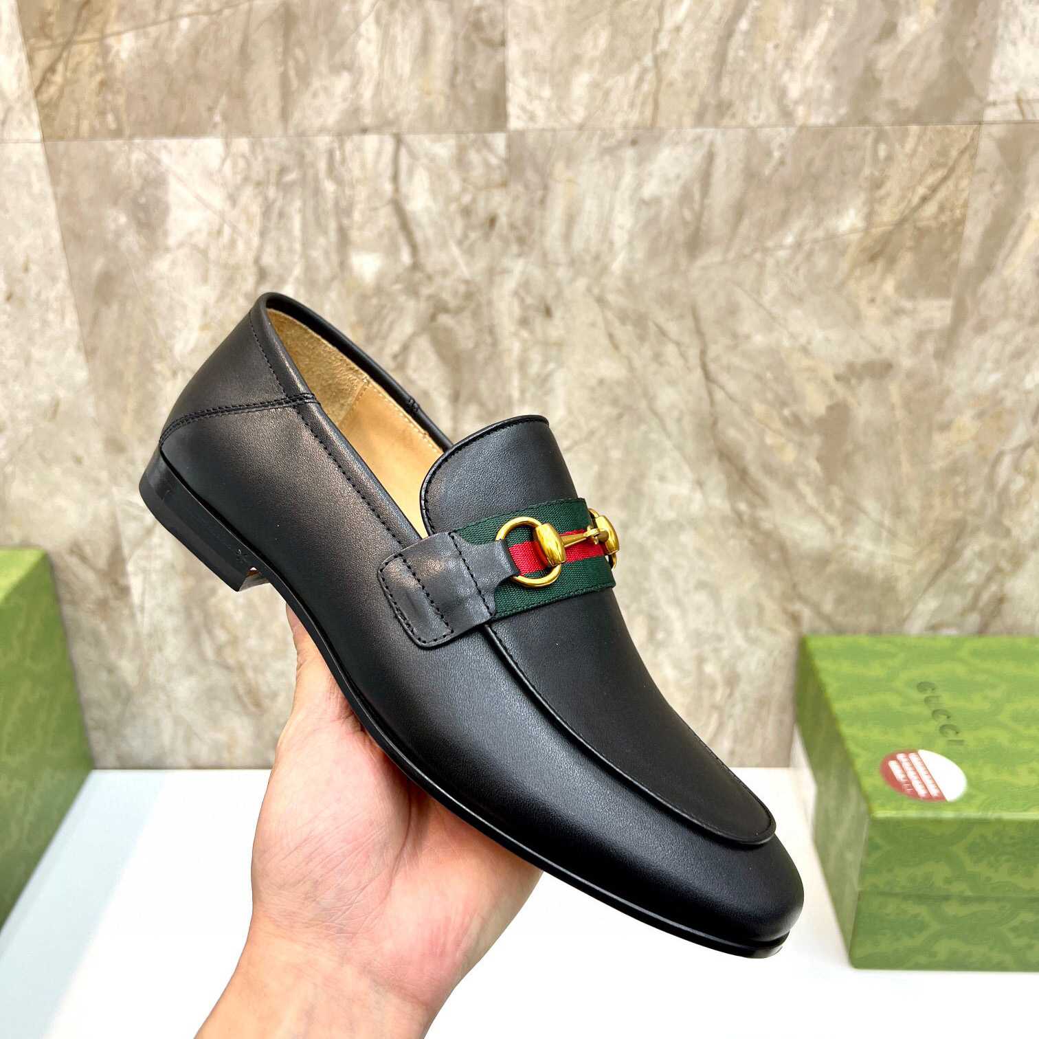 Gucci Loafer With Web  (Upon Uk Size) - DesignerGu