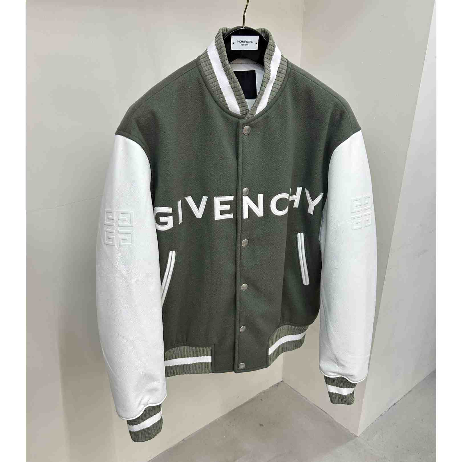 Givenchy Varsity Jacket In Wool And Leather - DesignerGu