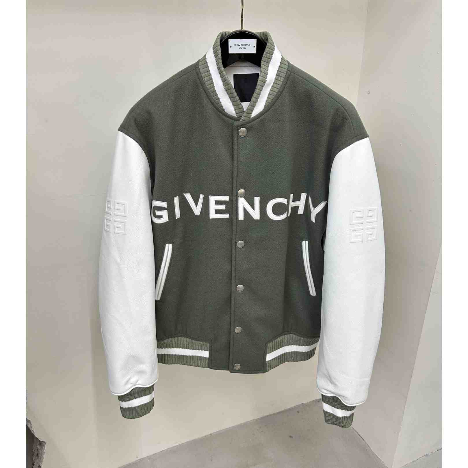 Givenchy Varsity Jacket In Wool And Leather - DesignerGu