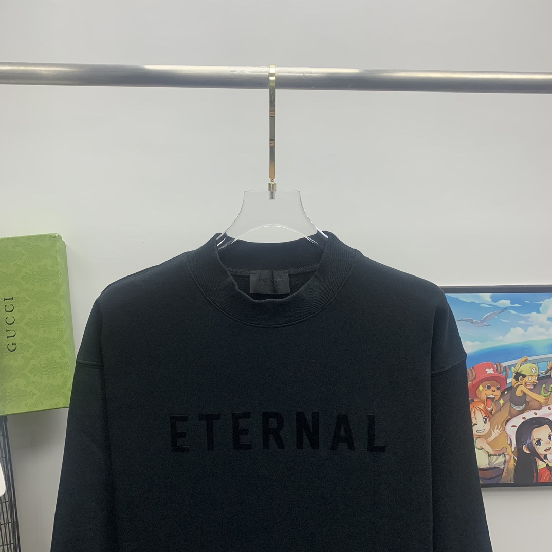 Fear of God Essentials Eternal Logo-print CCotton Sweatshirt - DesignerGu