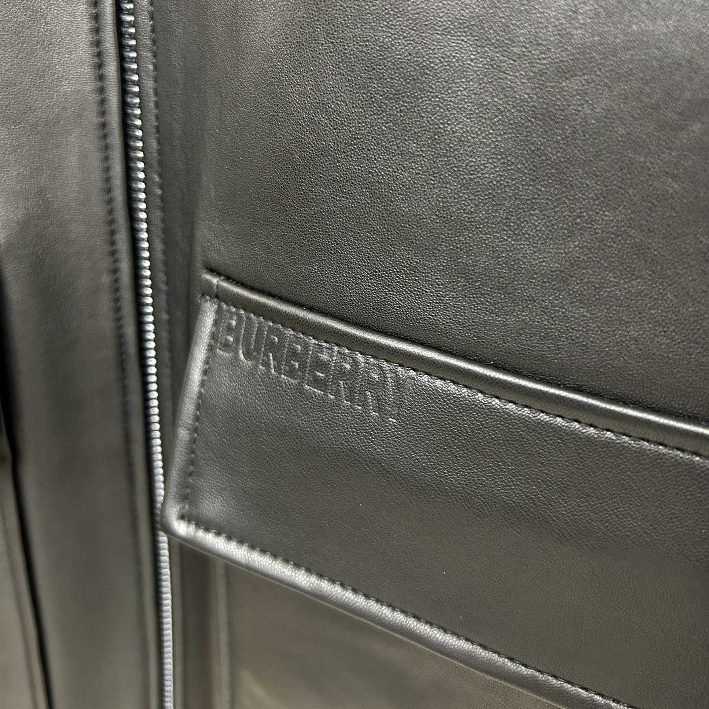 Burberry Leather Jacket   - DesignerGu