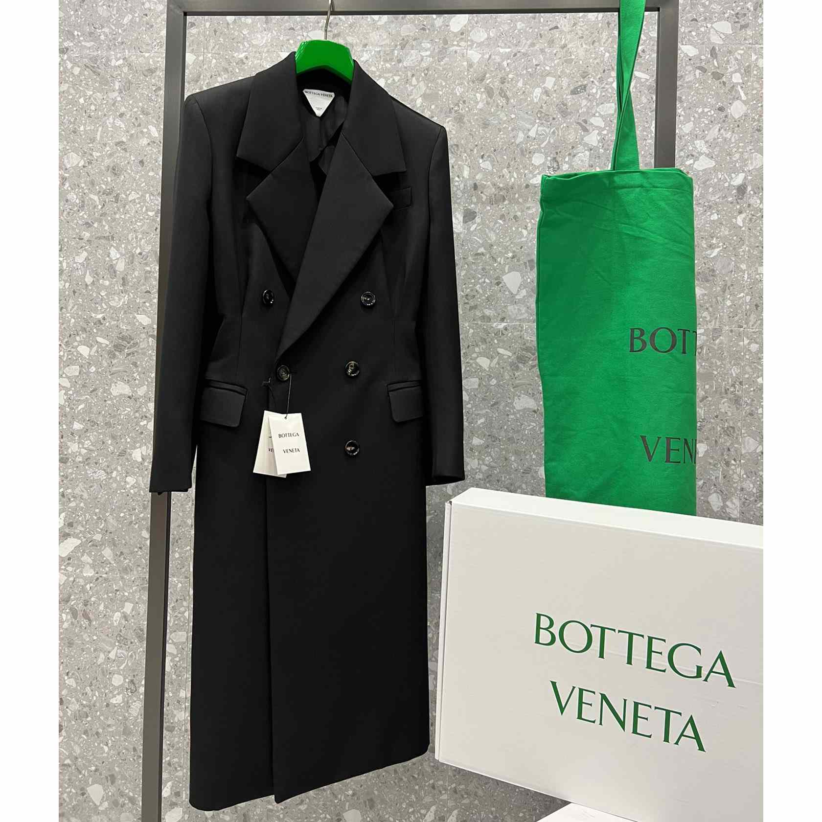 Bottega Veneta Compact Wool Coat - DesignerGu