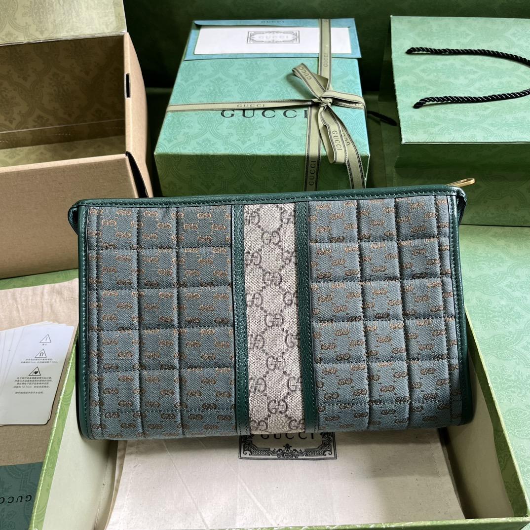 Gucci Mini GG Canvas Pouch (26-20-6cm) - DesignerGu