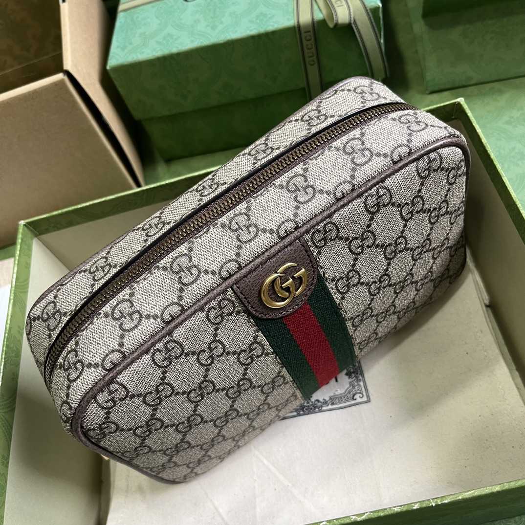 Gucci  Savoy Toiletry Case With Web (14.5x 23.5x 6.5cm) - DesignerGu