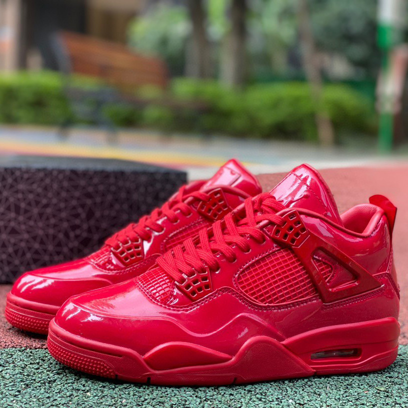 Air Jordan 4 Lab4 Red Sneakers    719864-600 - DesignerGu