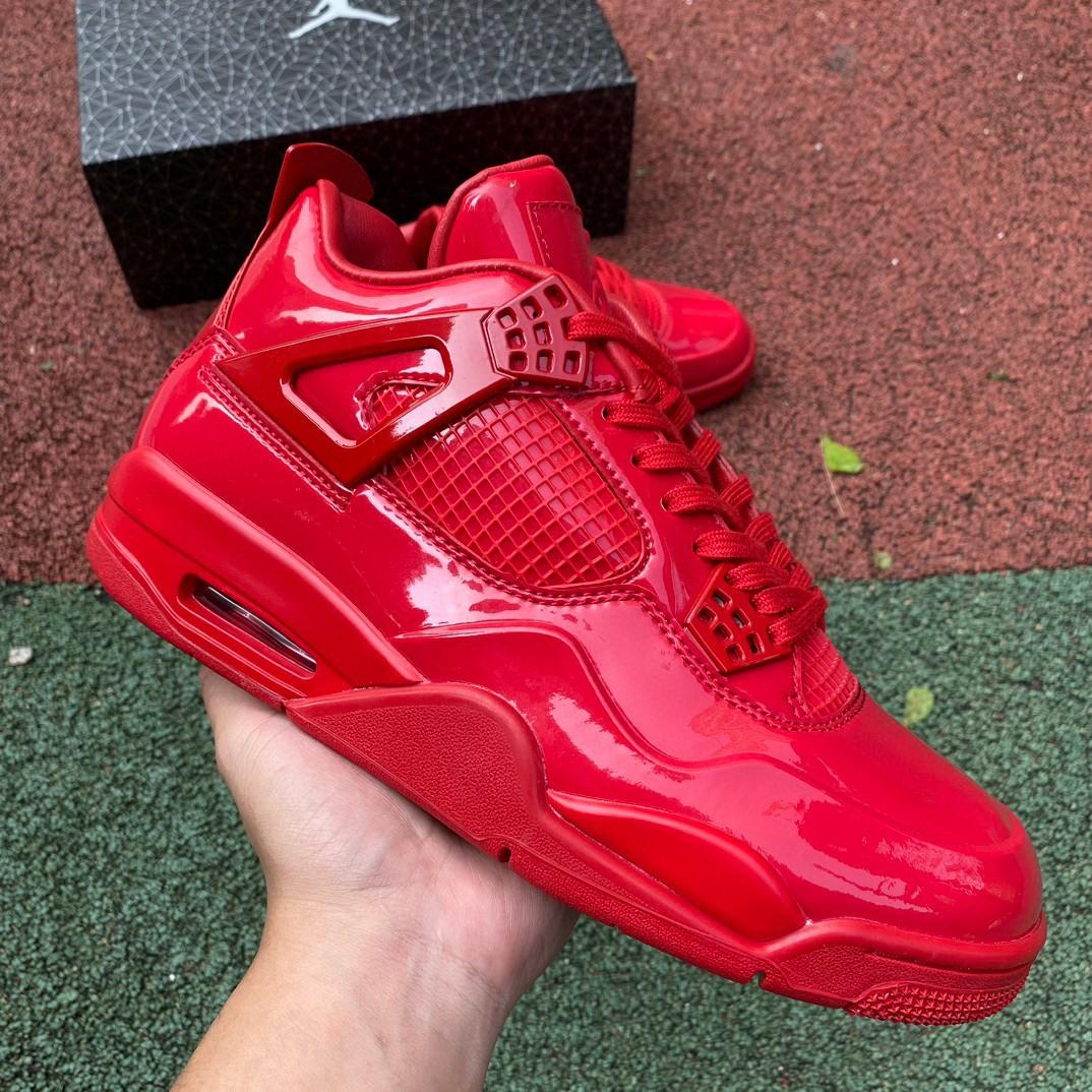 Air Jordan 4 Lab4 Red Sneakers    719864-600 - DesignerGu