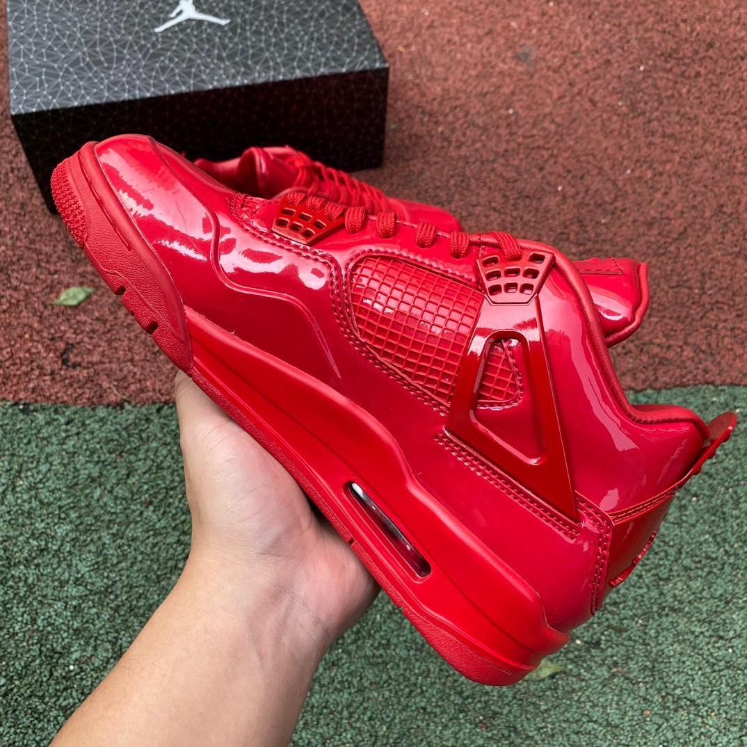 Air Jordan 4 Lab4 Red Sneakers    719864-600 - DesignerGu