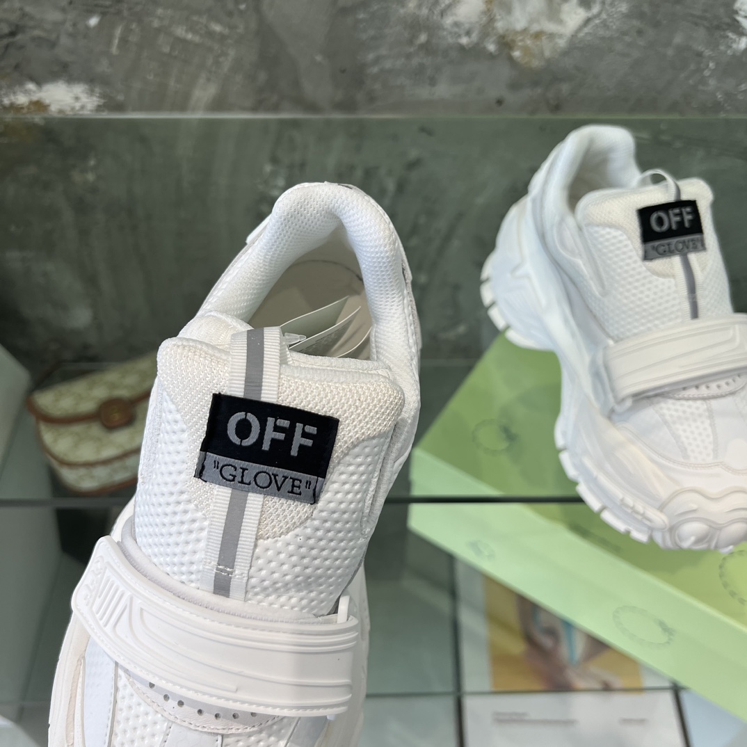 Off White Glove Slip-on Sneakers - DesignerGu