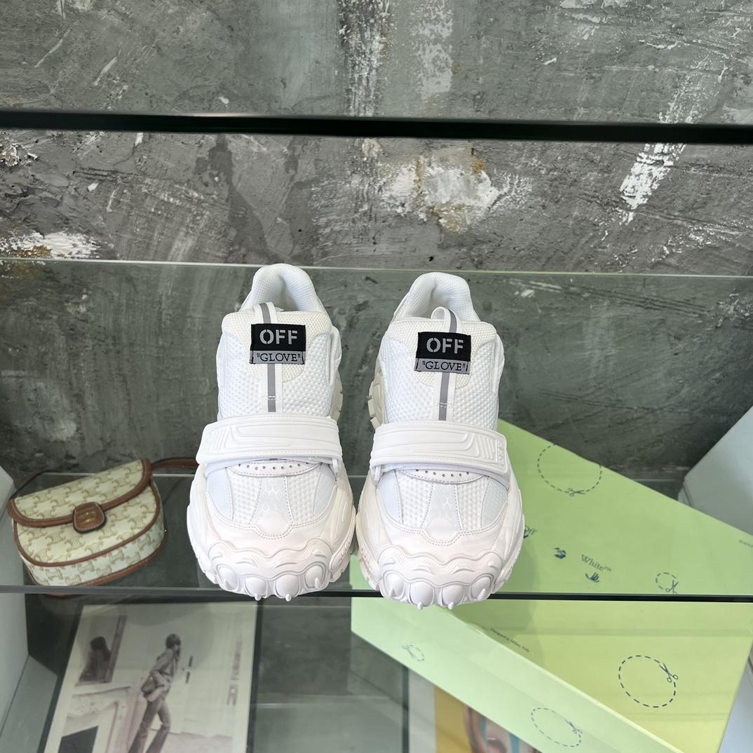 Off White Glove Slip-on Sneakers - DesignerGu