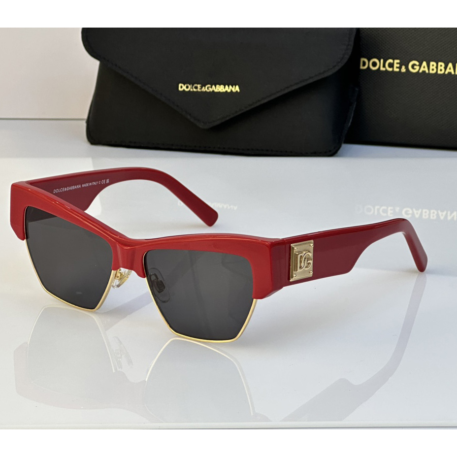 Dolce & Gabbana Logo-plaque Cat-eye Sunglasses   DG4415 - DesignerGu