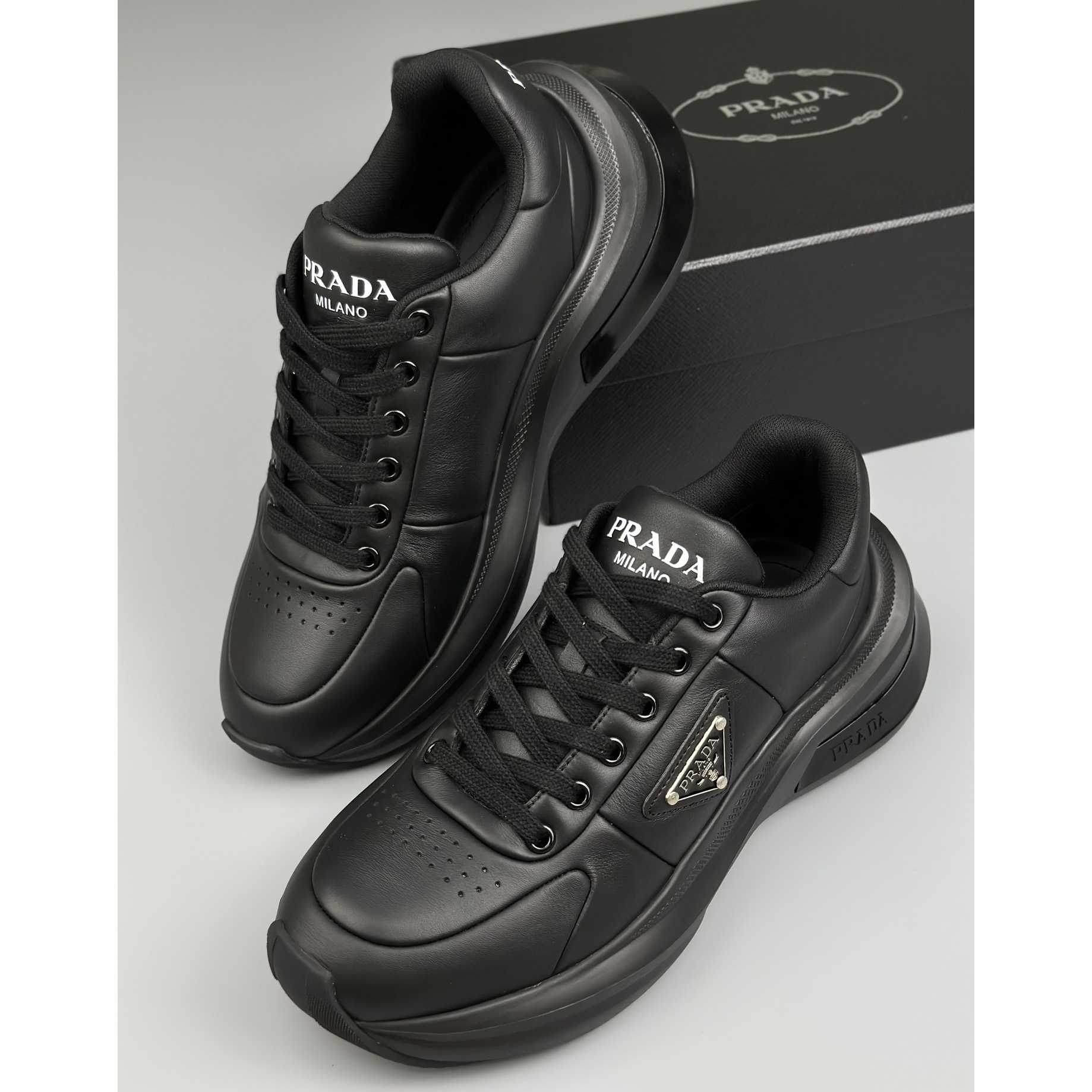 Prada Leather Sneakers(upon uk size) - DesignerGu