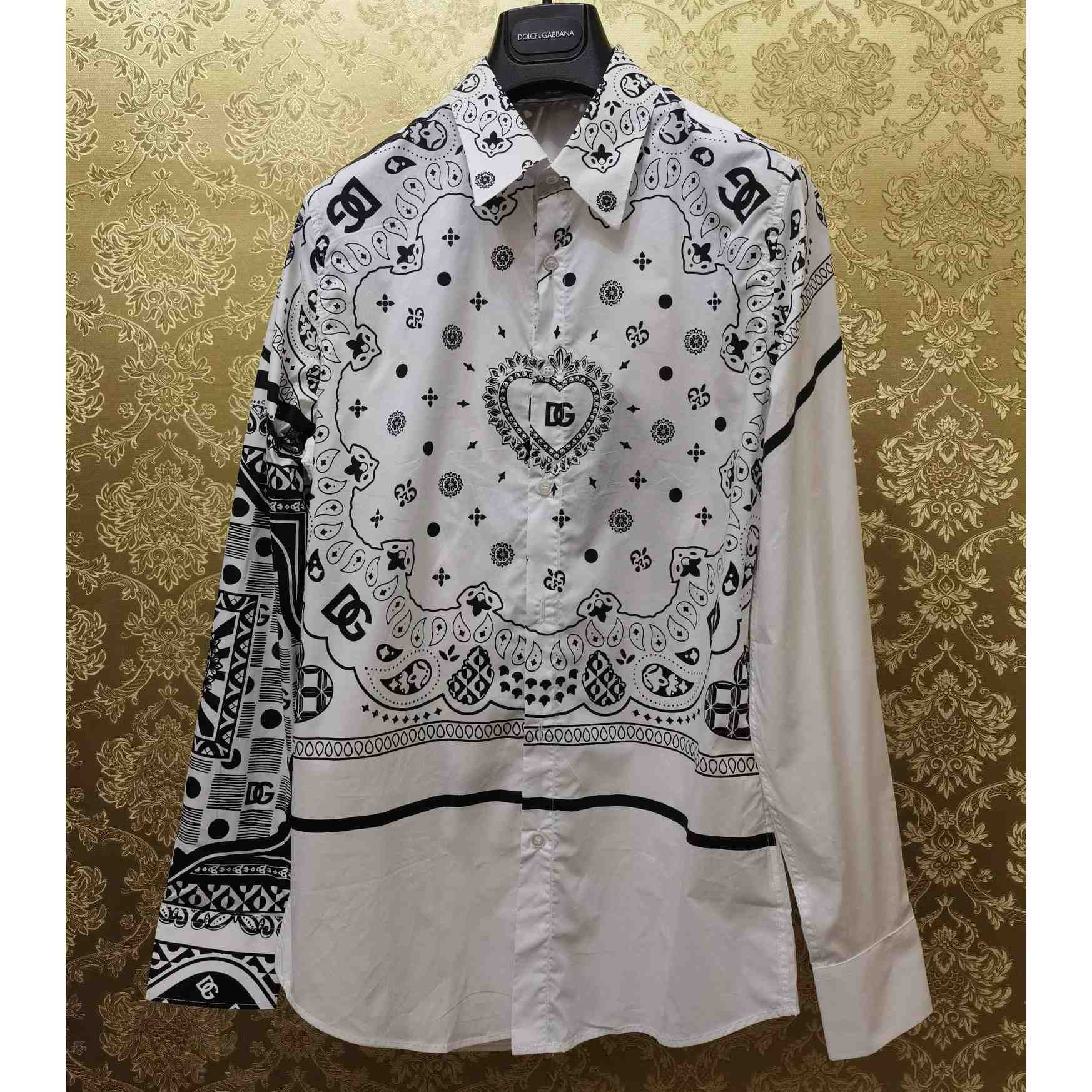 Dolce & Gabbana Bandana-Printed Shirt - DesignerGu