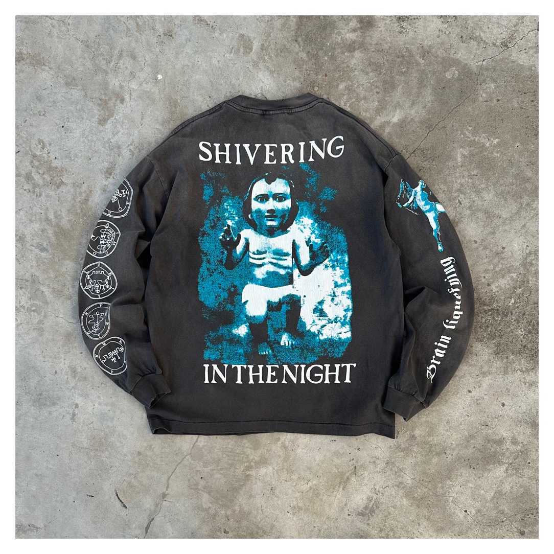 Saint Micheal Shivering The Night Long Sleeve T-shirt - DesignerGu