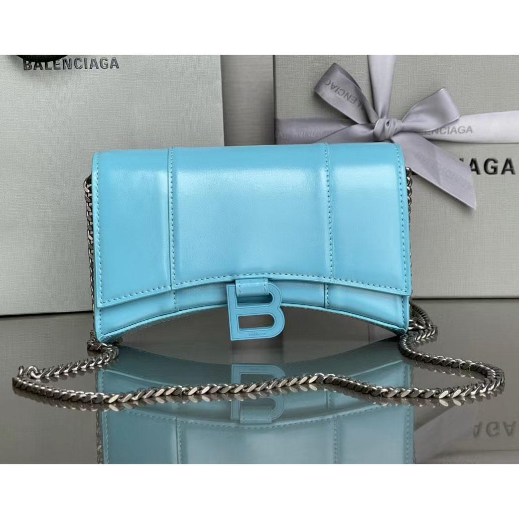 Balenciaga XS Hourglass Wallet Shoulder Bag  (19.3-11.9-4.8cm) - DesignerGu