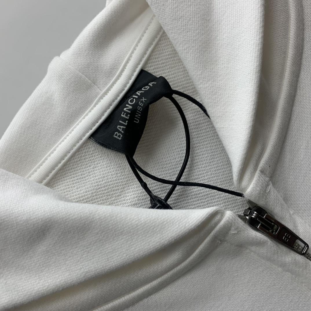 Balenciaga Logo Zip-up Hoodie - DesignerGu