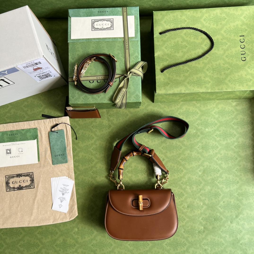 Gucci Bamboo 1947 Small Bag (21-15-7cm) - DesignerGu