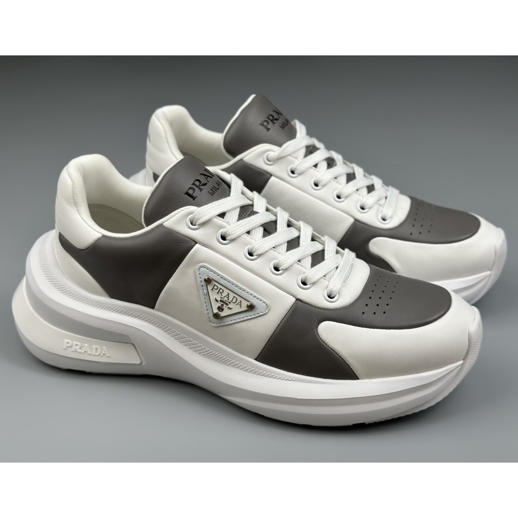 Prada Leather Sneakers(upon uk size) - DesignerGu