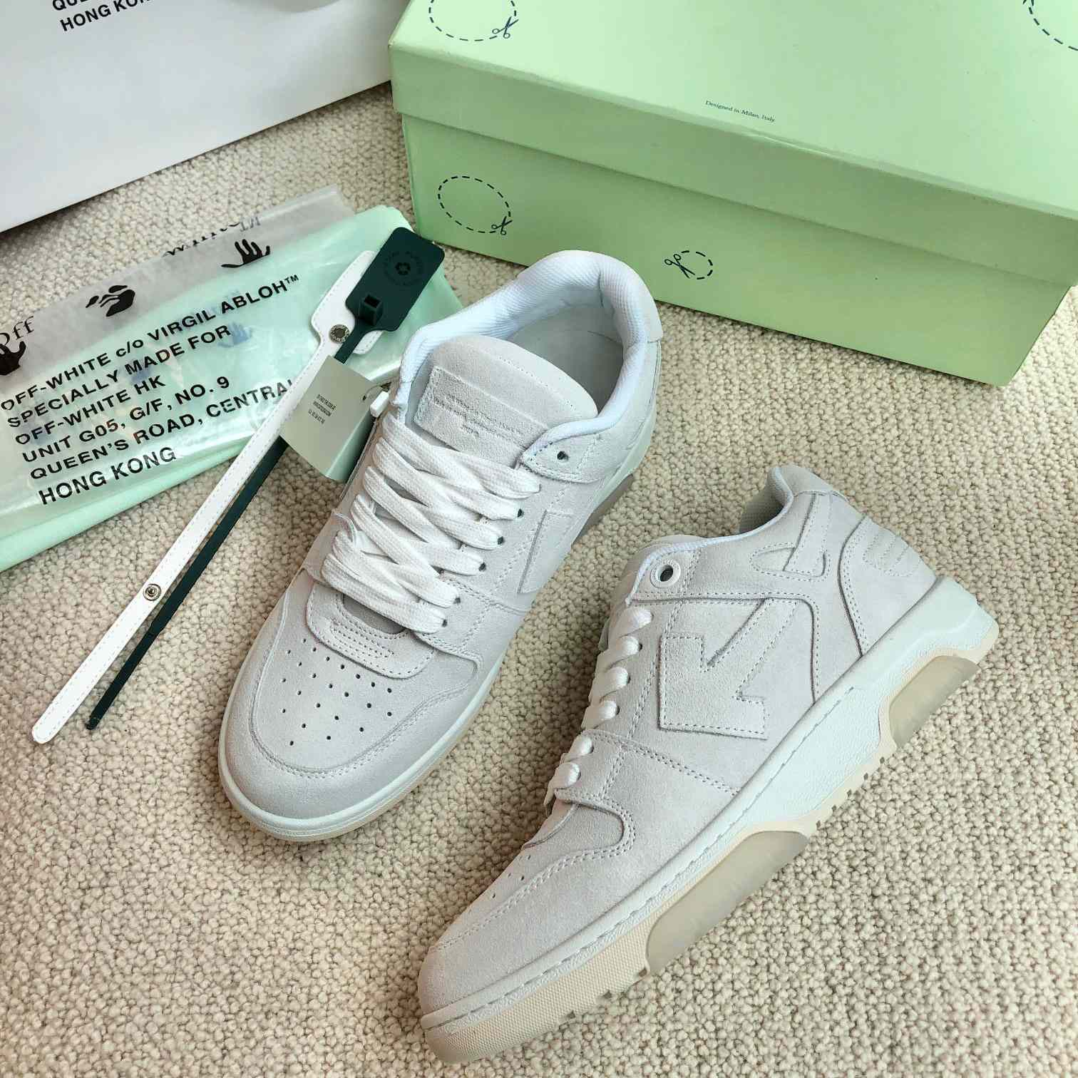 Off White Out Of Office Calf Calf Leather Sneaker - DesignerGu