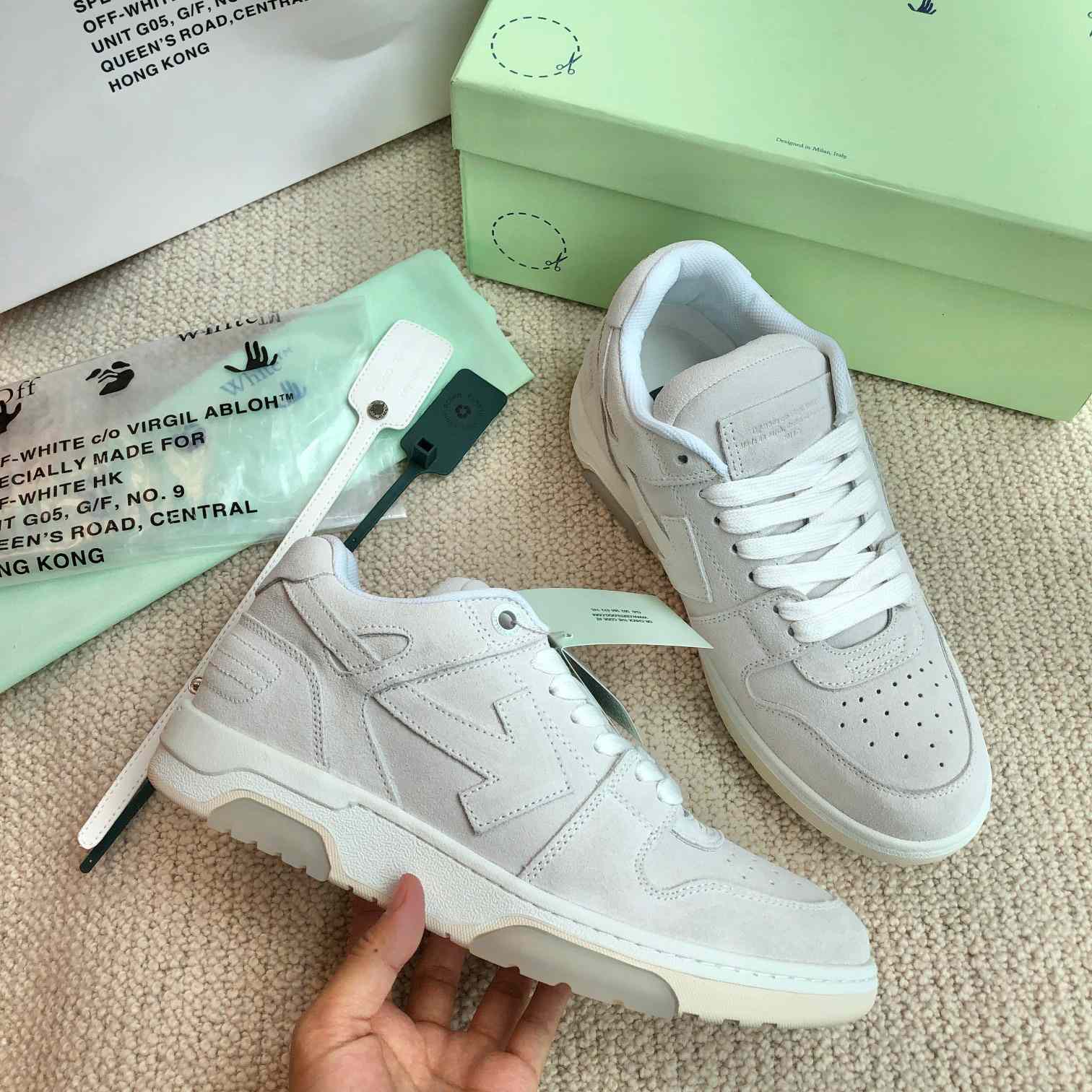 Off White Out Of Office Calf Calf Leather Sneaker - DesignerGu