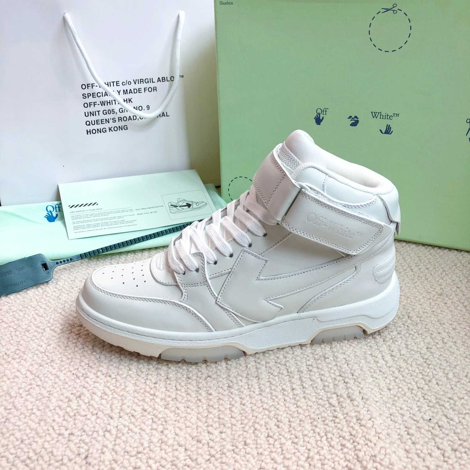 Off White Out Of Office Mid Top Sneaker - DesignerGu