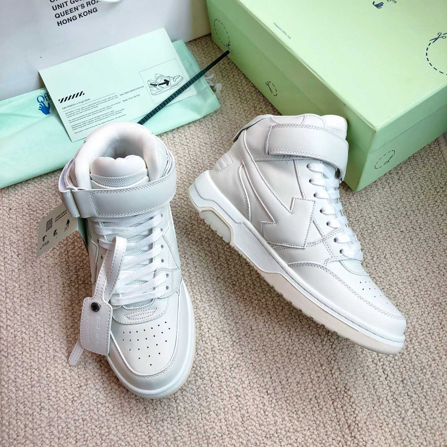 Off White Out Of Office Mid Top Sneaker - DesignerGu