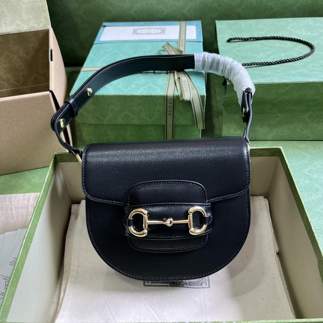 Gucci Horsebit 1955 Mini Rounded Bag (20x 13x 6cm) - DesignerGu