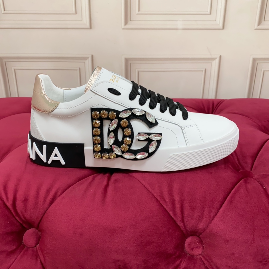 Dolce & Gabbana Calfskin Portofino Sneakers - DesignerGu