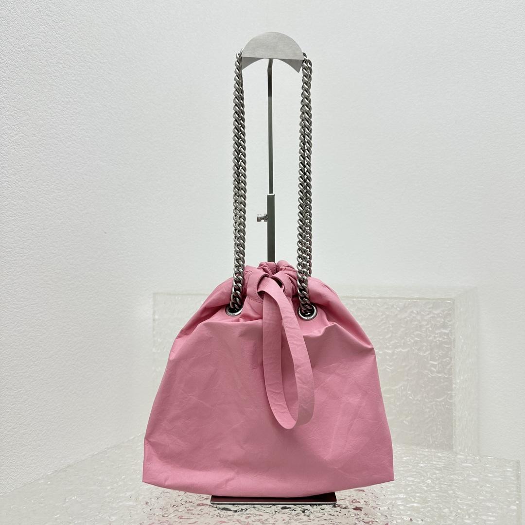 Balenciaga Crush Small Tote Bag In Pink(27X10X32CM) - DesignerGu