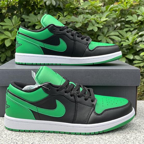 Air Jordan 1 Low “Lucky Green” Sneaker   553558-065  - DesignerGu