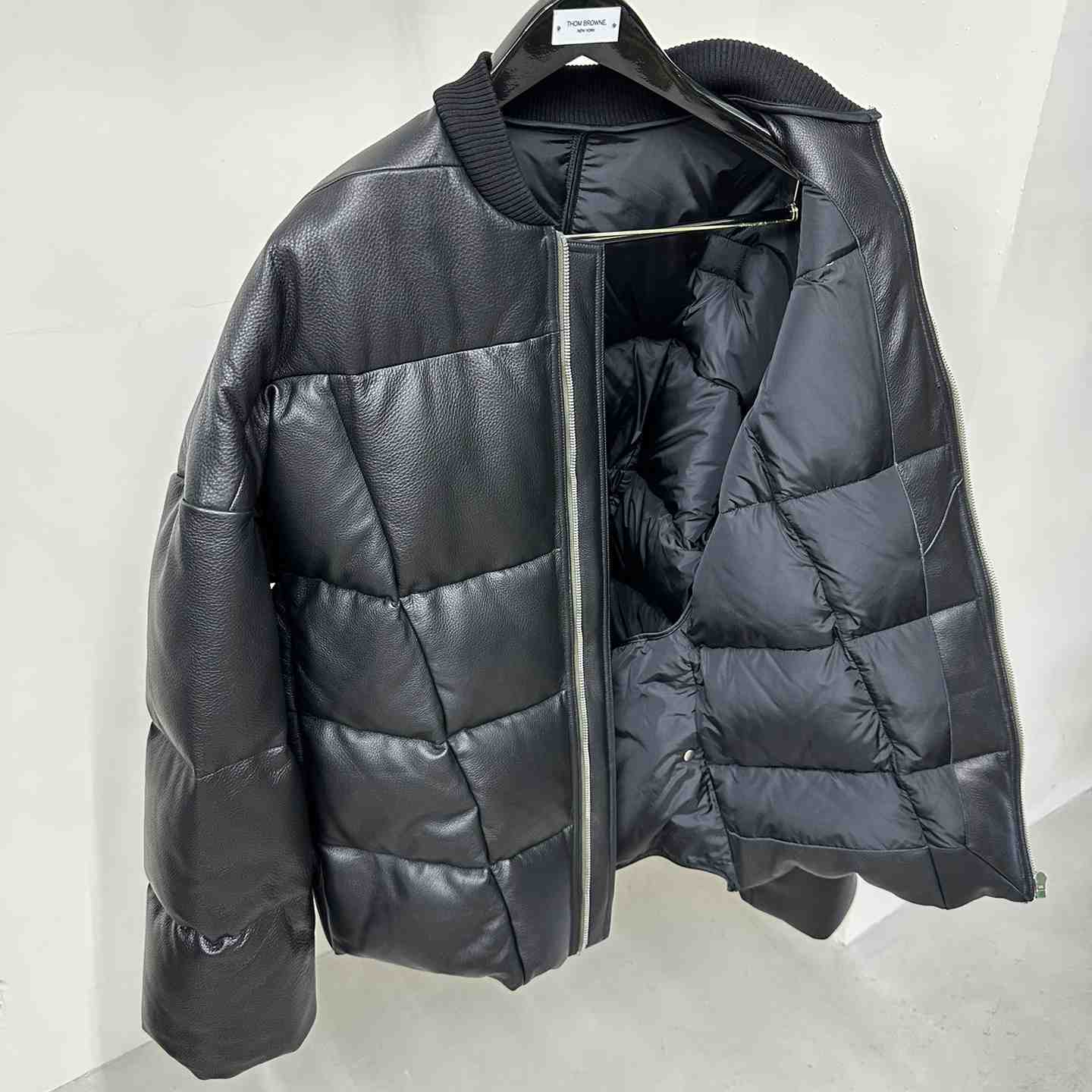 Rick Owens Down Jacket With Zipper - DesignerGu