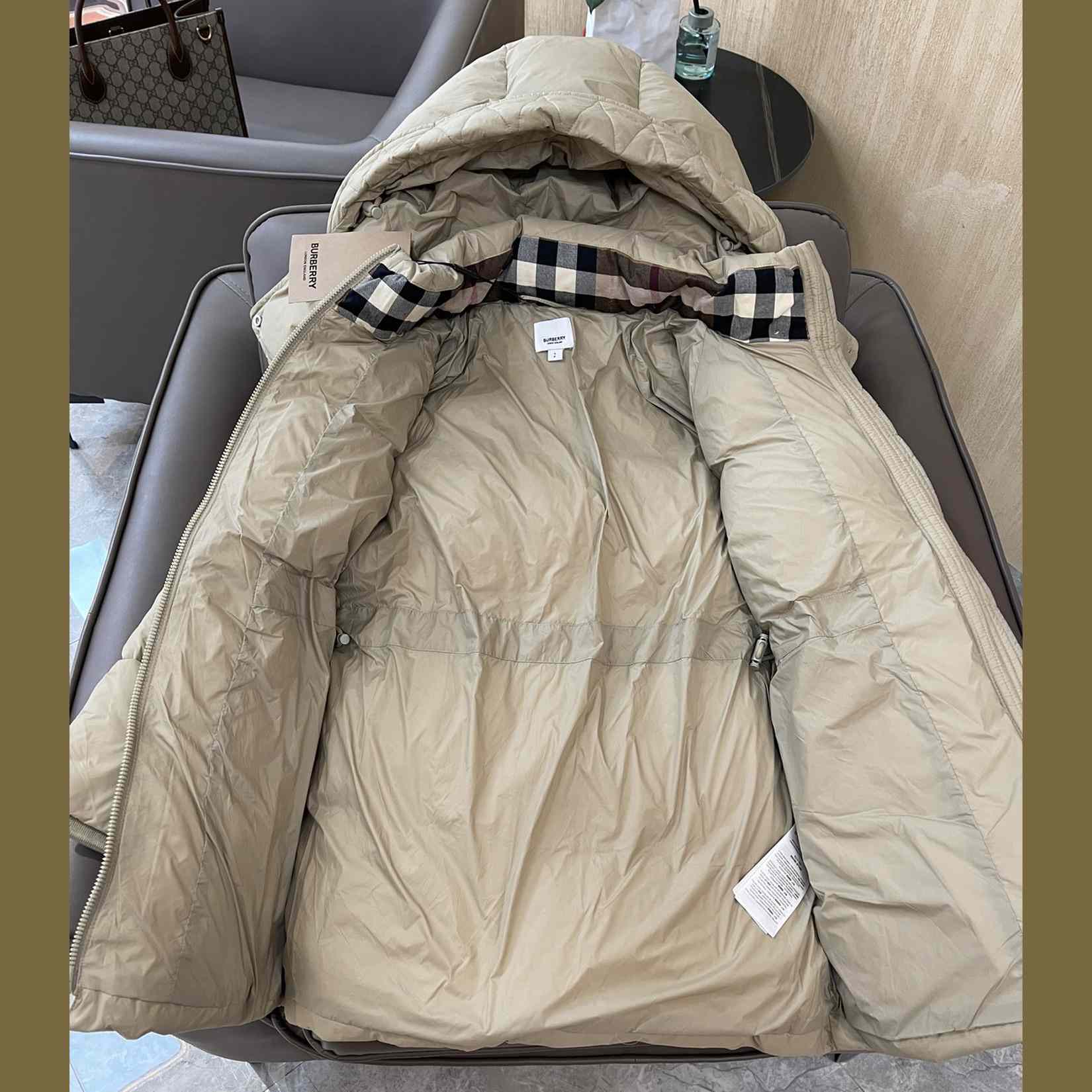 Burberry Hooded Down Jacket - DesignerGu