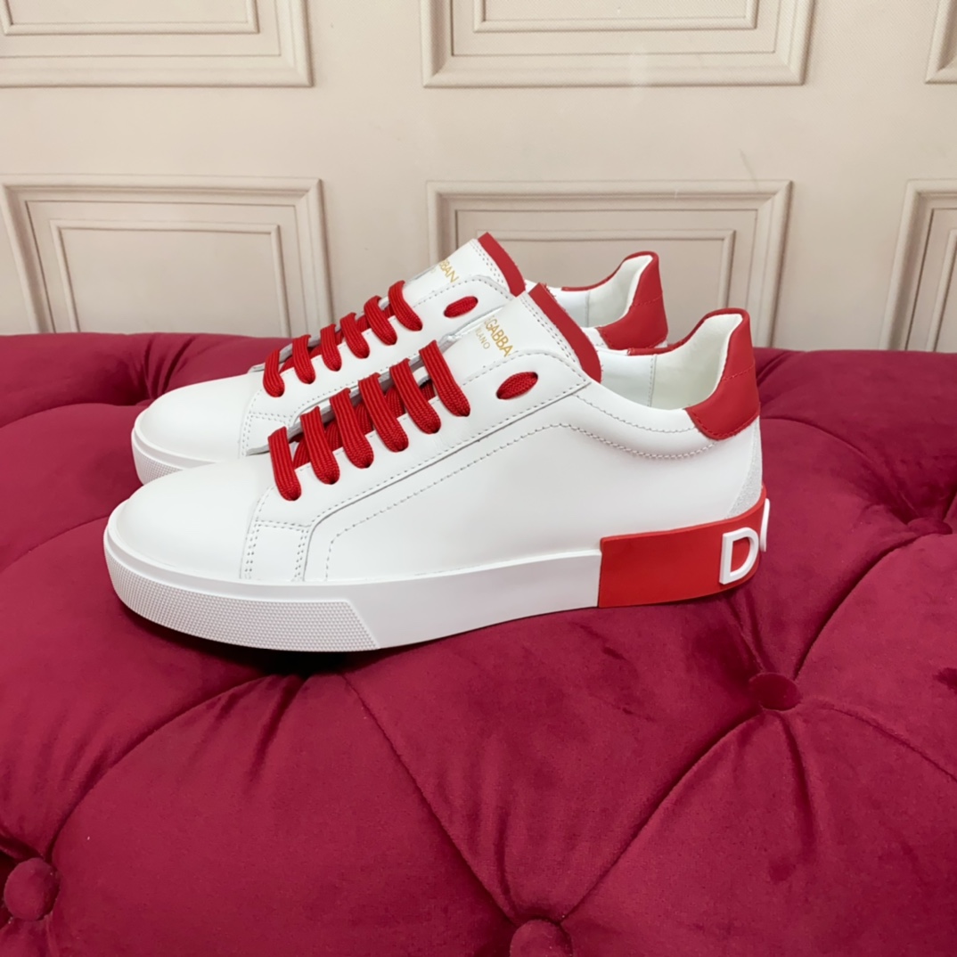 Dolce & Gabbana Calfskin Portofino Sneakers - DesignerGu