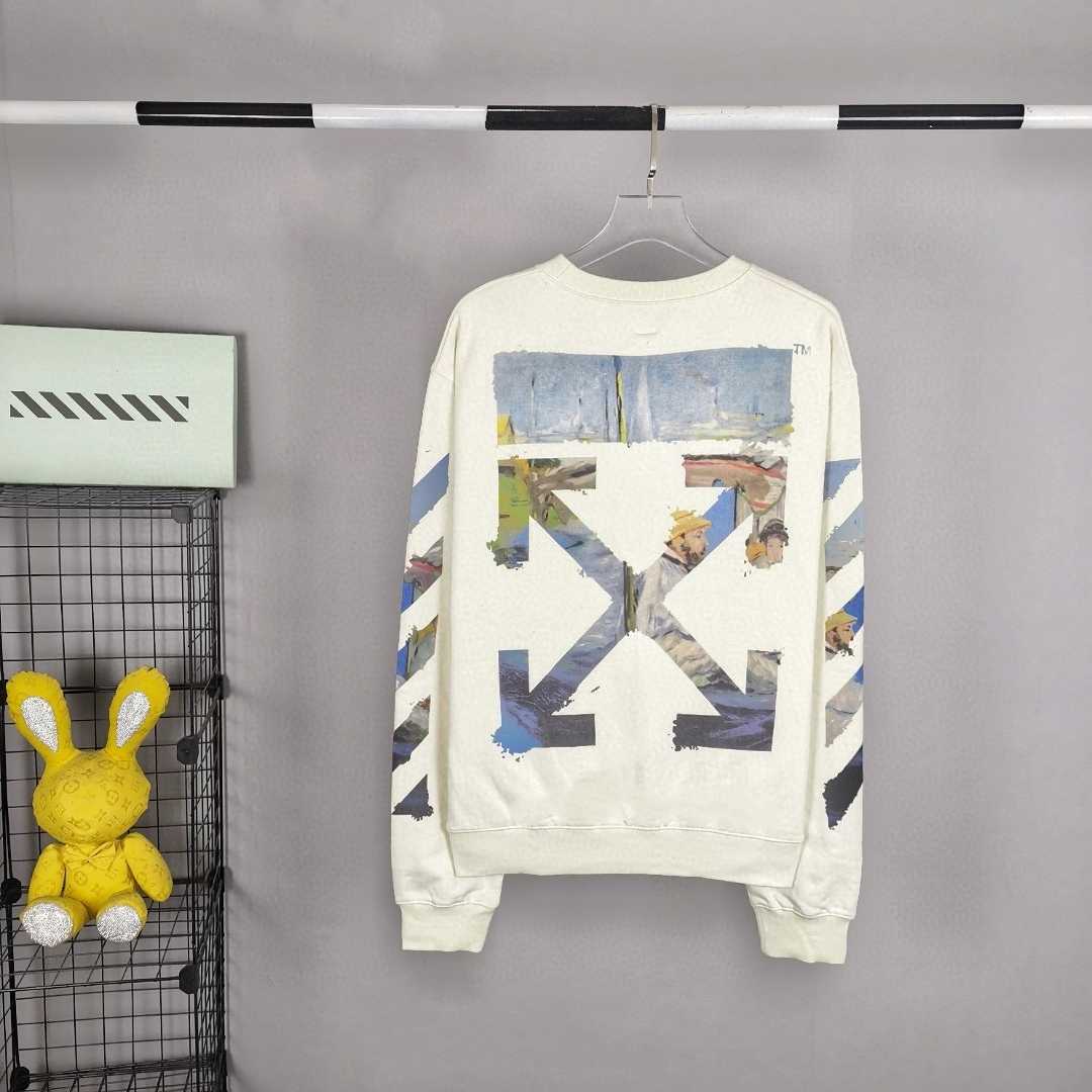  Off-White Diag Print Sweatshirt - DesignerGu