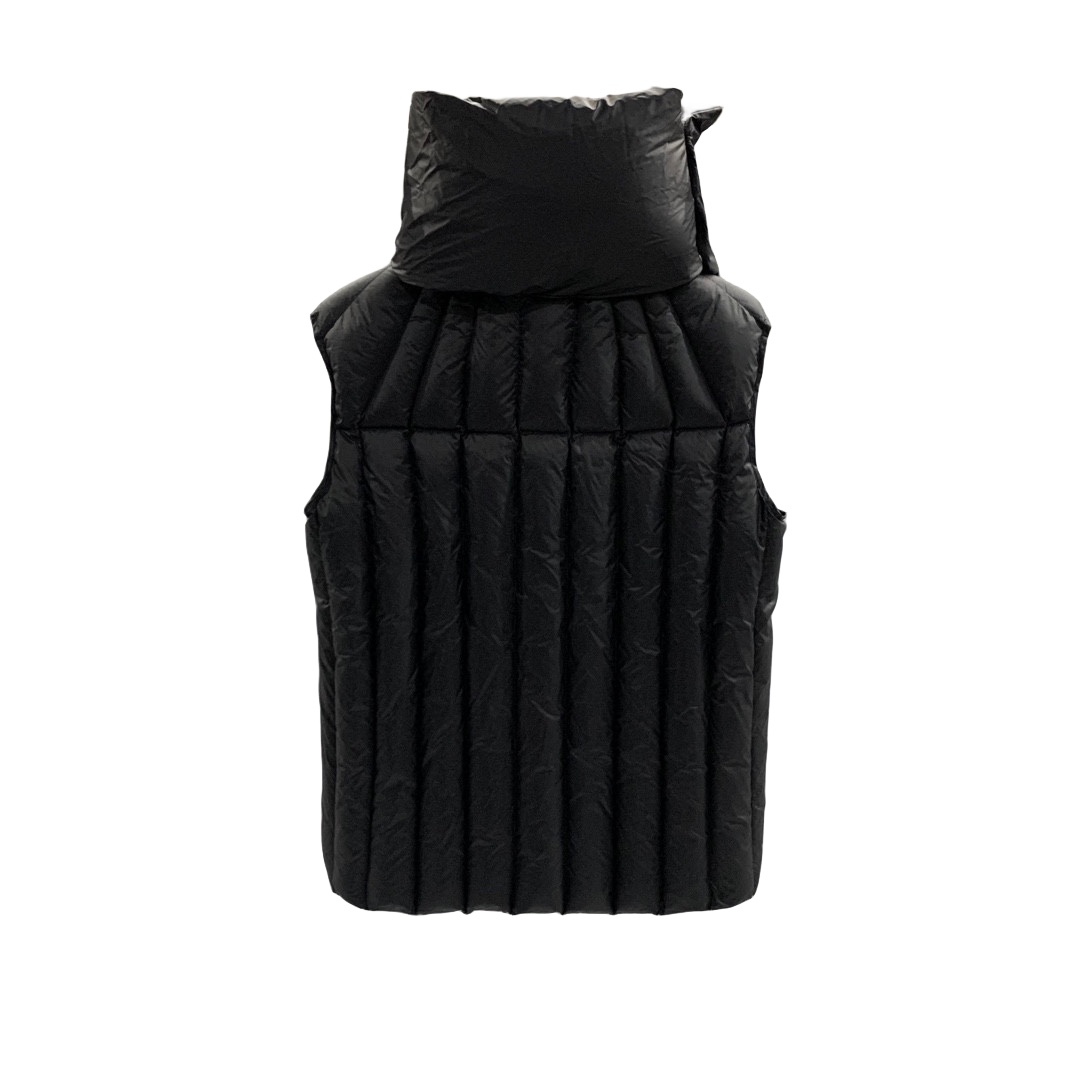 Rick Owens Black Quilted Down Vest - DesignerGu