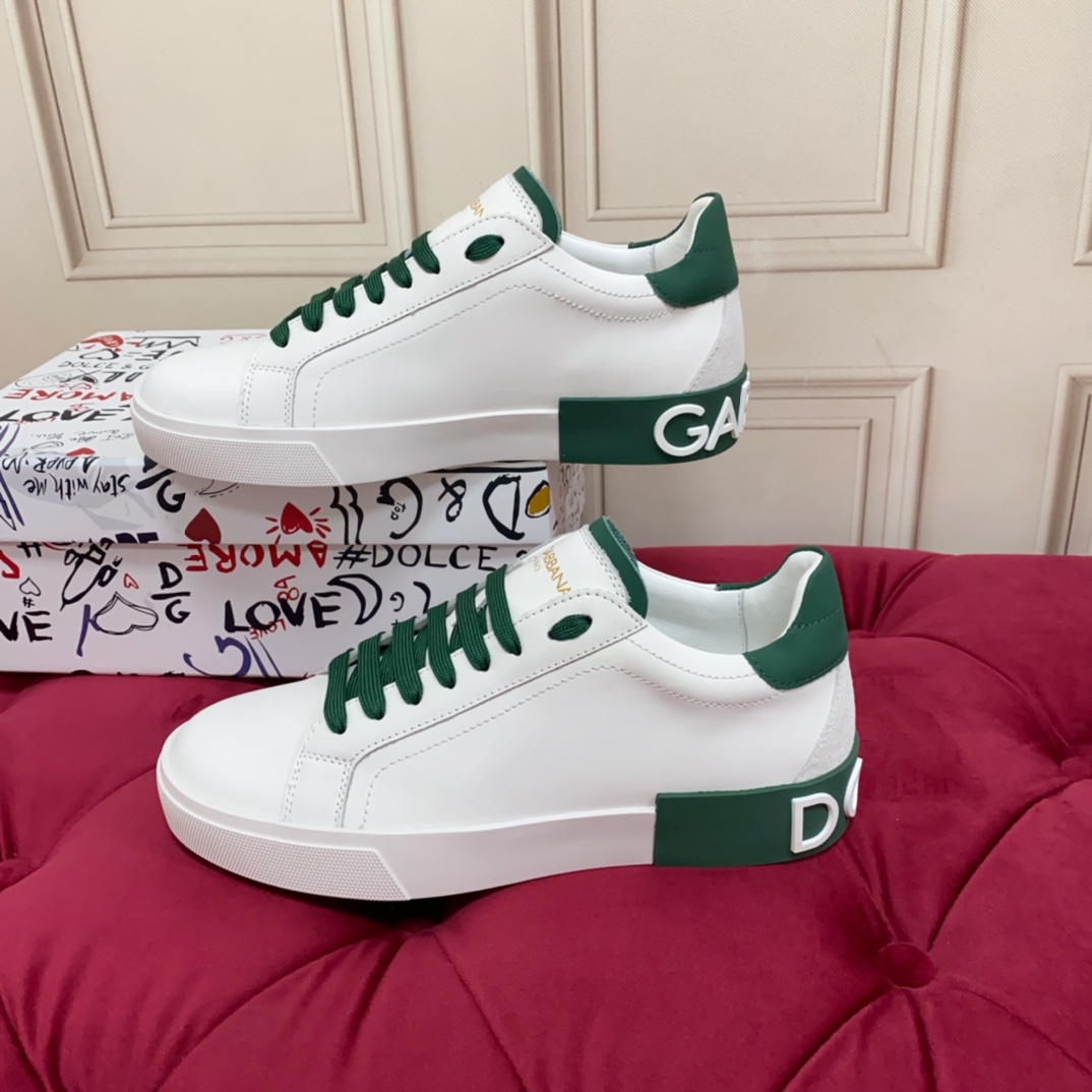 Dolce & Gabbana Calfskin Portofino Sneakers - DesignerGu