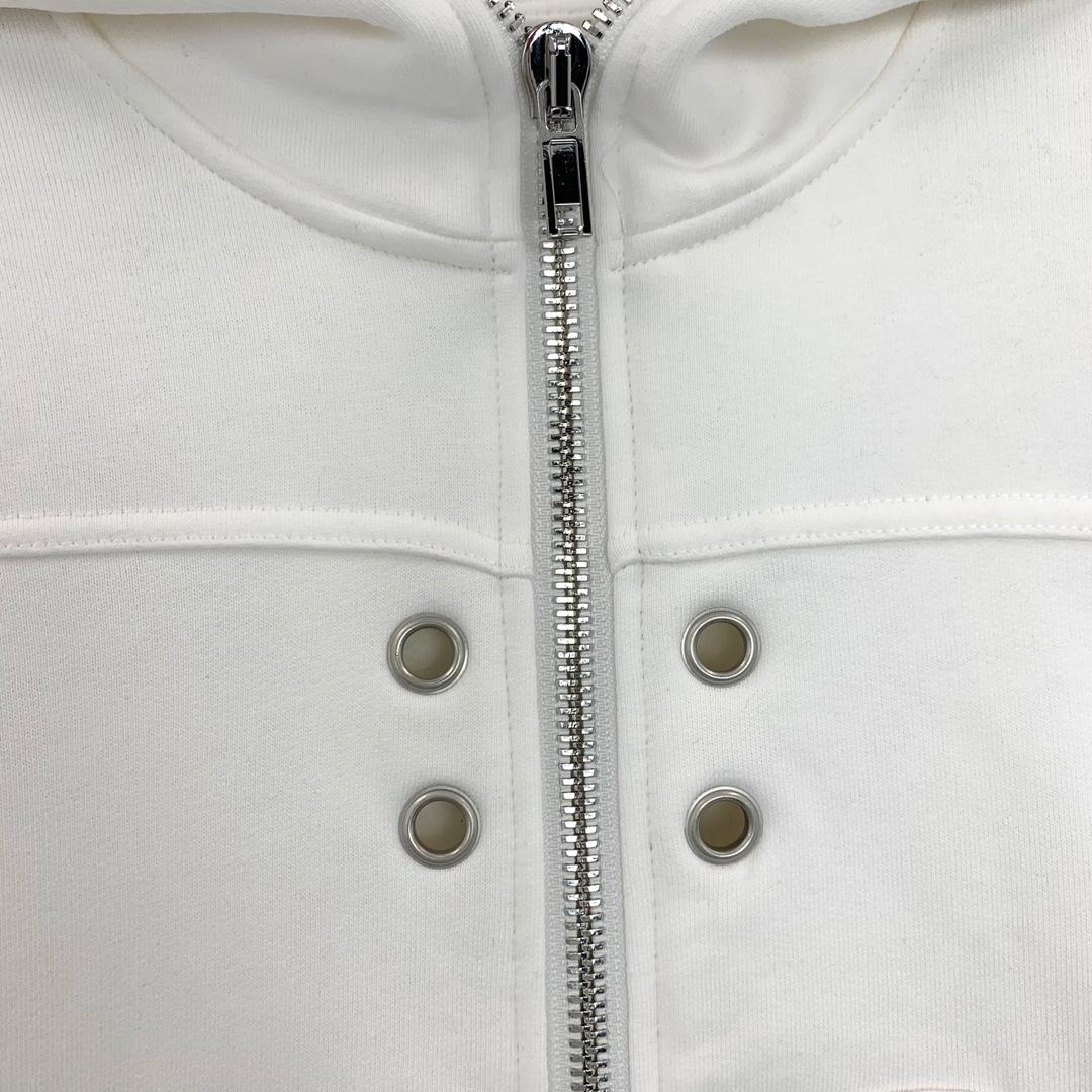 Rick Owens Eyelet-detail Zip-up Hoodie - DesignerGu