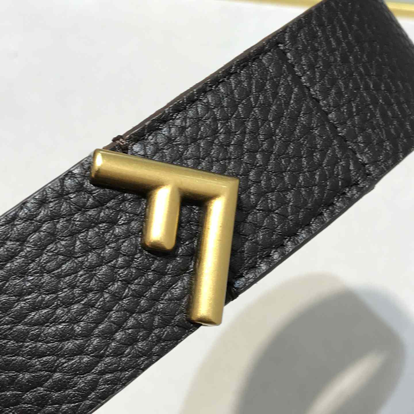 Fendi Women Long Tie Belt With F-Shaped Tip - DesignerGu