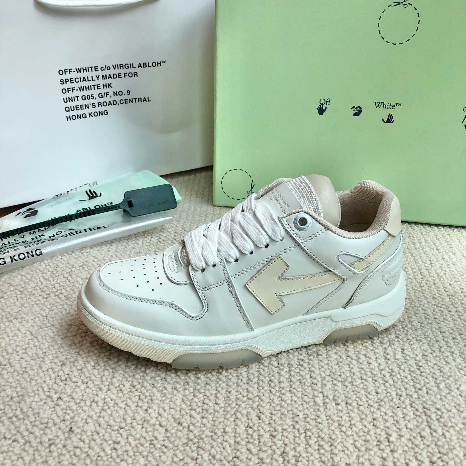 Off White Out Of Office Calf Leather Sneaker - DesignerGu