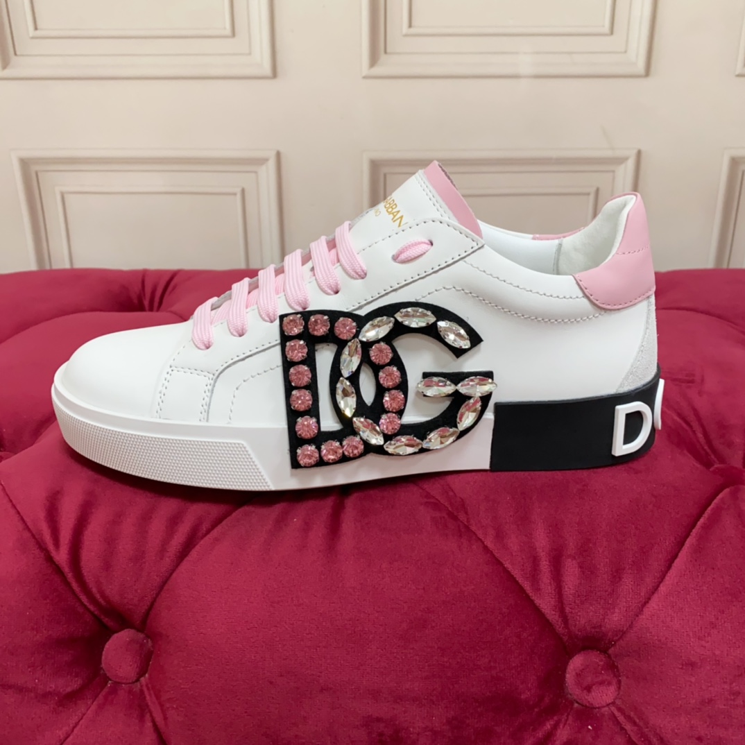 Dolce & Gabbana Calfskin Portofino Sneakers - DesignerGu