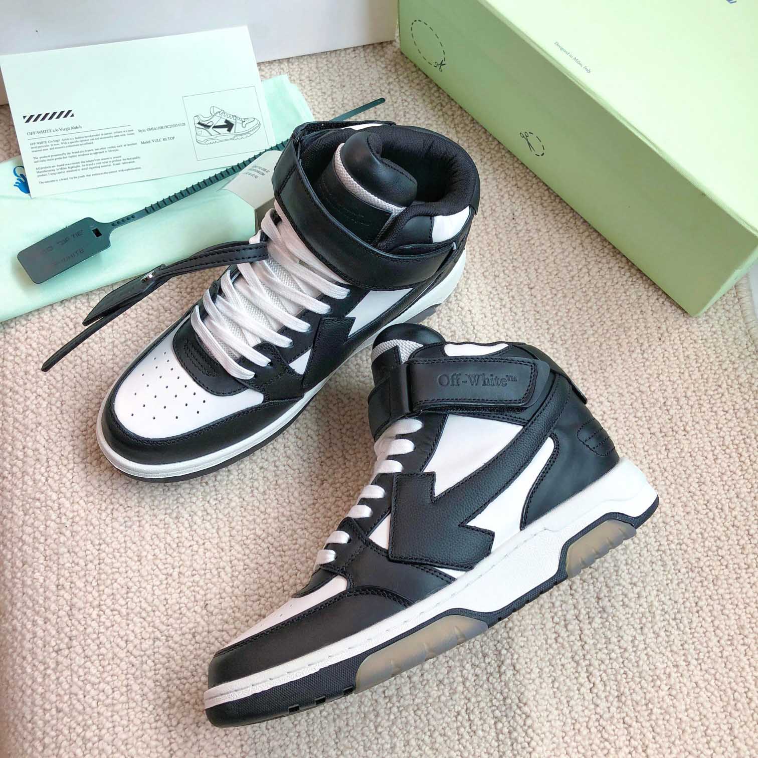 Off White Out Of Office Mid Top Sneaker - DesignerGu