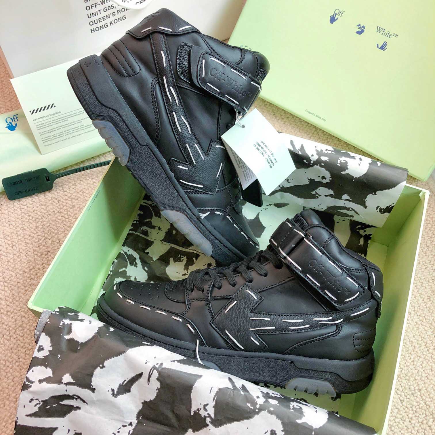 Off White Ooo Mid Sartorial Stitching - DesignerGu