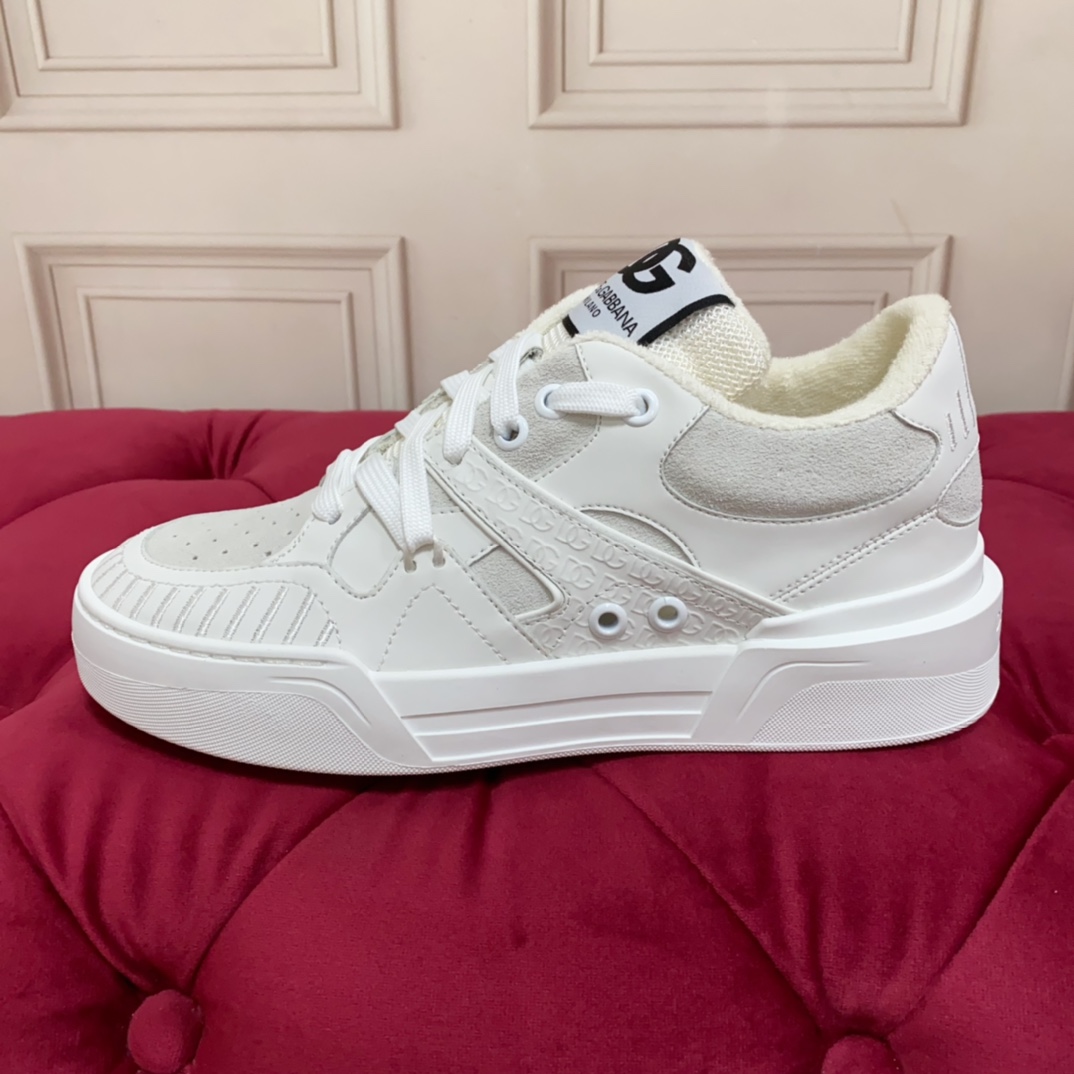 Dolce & Gabbana Mixed-material New Roma Sneakers - DesignerGu