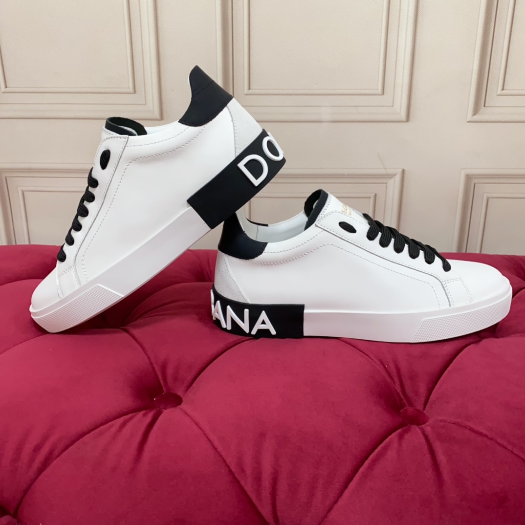 Dolce & Gabbana Calfskin Portofino Sneakers - DesignerGu