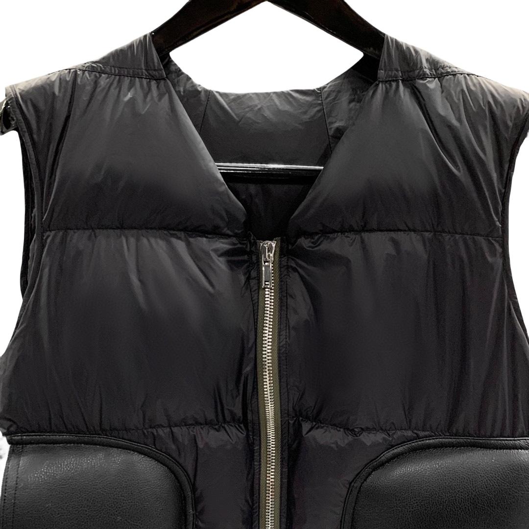 Rick Owens Cargo Sleeveless Puffer Jacket - DesignerGu