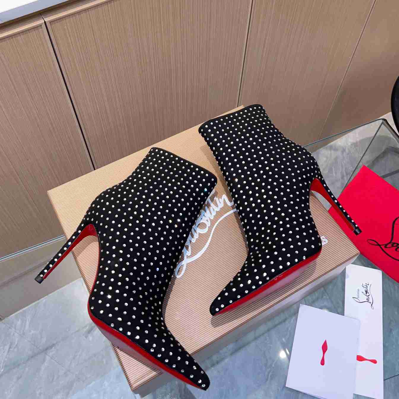 Christian Louboutin So Kate Booty Plume Boots 100 - DesignerGu