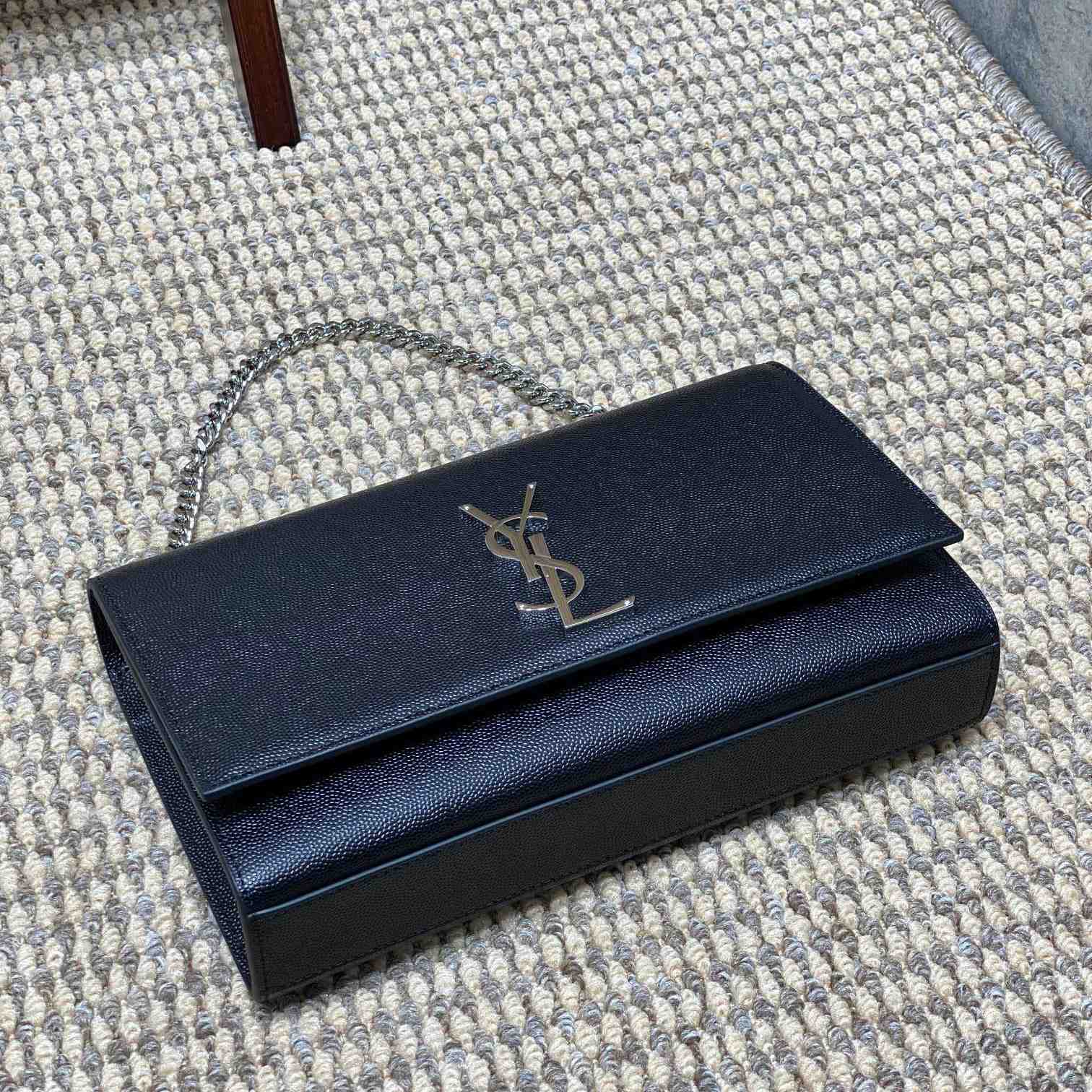 Saint Laurent Kate Medium In Grain De Poudre Embossed Leather  (24*14.5*5.5cm) - DesignerGu