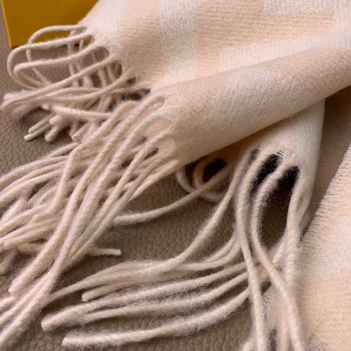 Fendi Pale Pink Cashmere Scarf - DesignerGu