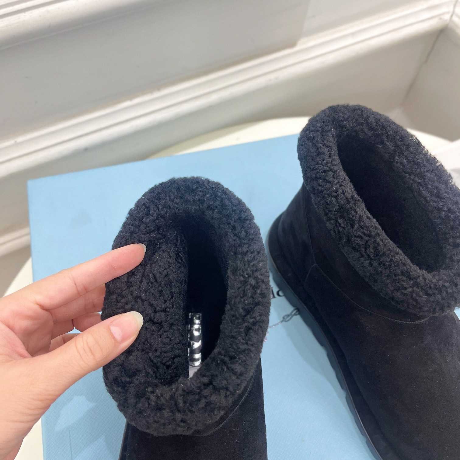 Prada Shearling Booties - DesignerGu