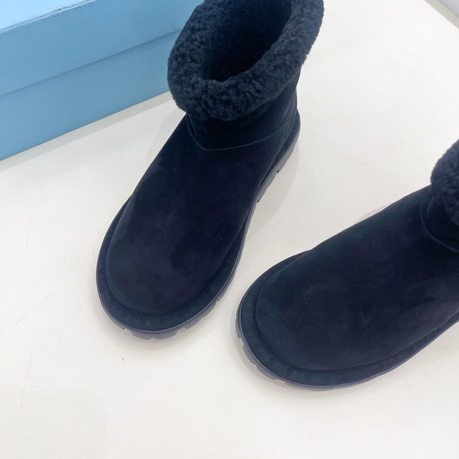 Prada Shearling Booties - DesignerGu